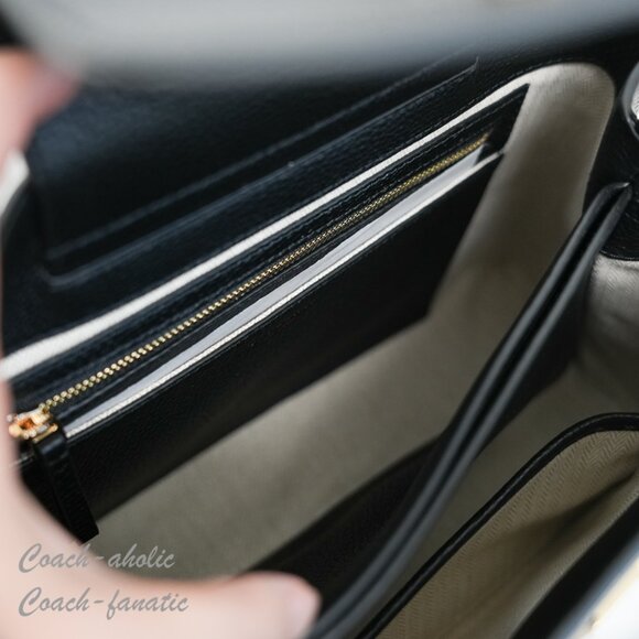 NWT Tory Burch Thea Large Bucket Bag Leather Shoulder Bag in Black - Picture 10 of 10